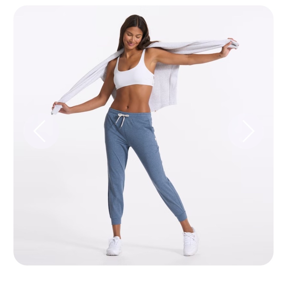 Vuori Performance DreamKnit Jogger, Azure Heather, excellent cond, sz Me…